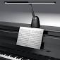 Photo 1 of Quntis 55'' Ultra Wide Illumination Piano Light, 12W LED Professional Eye Caring Piano Lamp with Auto-Dimming, Dimmable Modern Reading Desk Lamp, 2H Timer, Music Stand Light for Upright Grand Piano