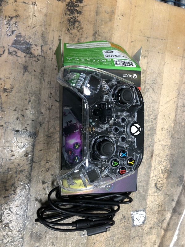 Photo 1 of Afterglow LED Wired Game Controller - RGB Hue Color Lights - USB Connector - Audio Controls - Dual Vibration Gamepad- Xbox Series X|S, Xbox One, PC