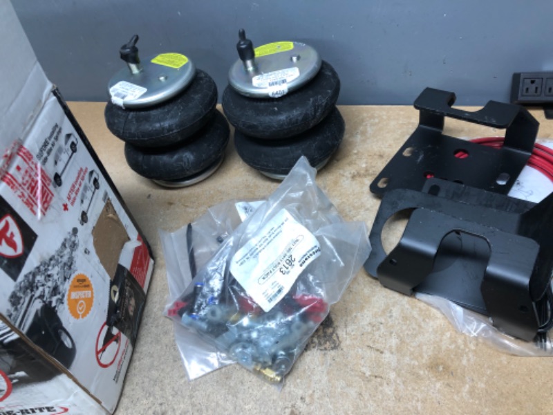 Photo 3 of INCOMPLETE Firestone 2613 Ride-Rite Rear Kit for Chevrolet Silverado 2500/3500, GMC Sierra 2500/3500 (2011-2021)
**LOOSE AND MISSING HARDWARE**