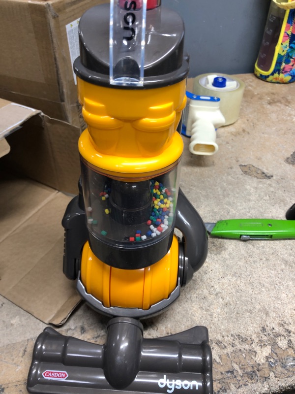 Photo 1 of Casdon Dyson Ball | Miniature Dyson Ball Replica For Children Aged 3+ | Features Working Suction To Add Excitement To Playtime Grey/Yellow