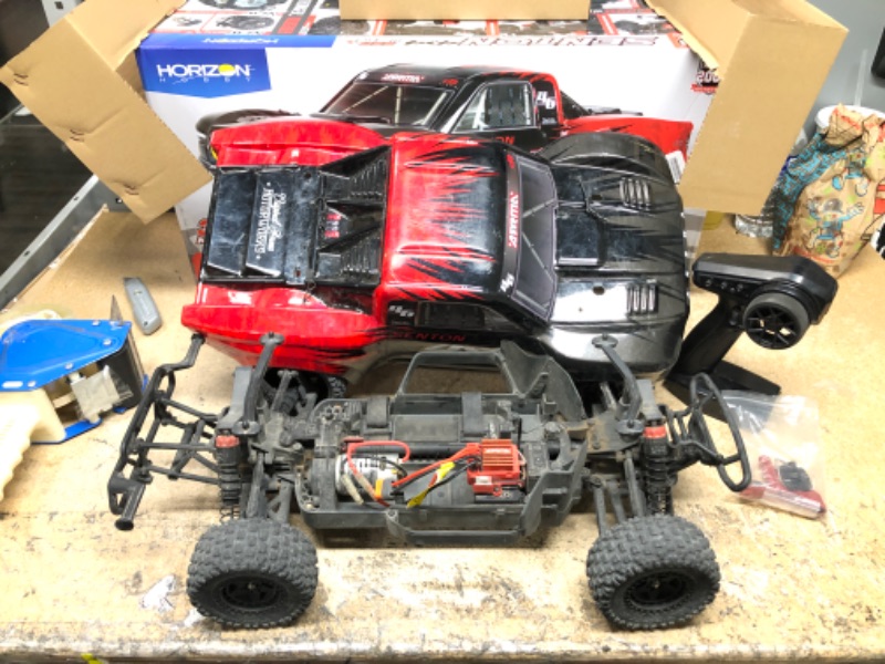 Photo 3 of ARRMA 1/10 SENTON 4X4 V3 3S BLX Brushless Short Course Truck RTR (Transmitter and Receiver Included, Batteries and Charger Required ), Red, ARA4303V3T2