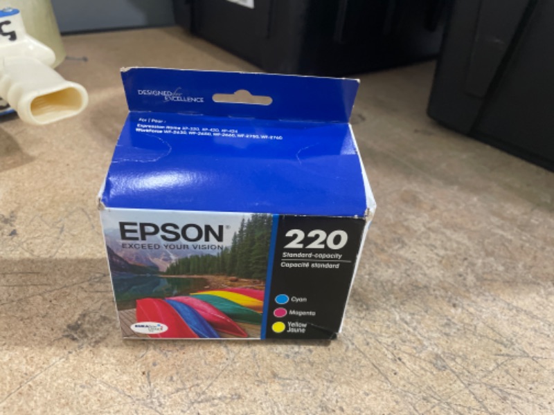 Photo 2 of EPSON T220 DURABrite Ultra -Ink Standard Capacity Color Combo Pack (T220520-S) for select Epson Expression and WorkForce Printers