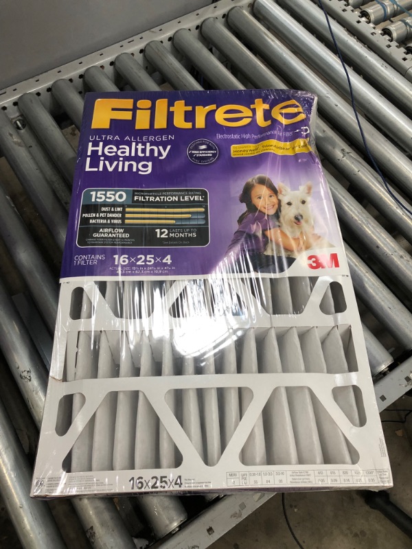 Photo 2 of 3M Filtrete Allergen Air Filter, 16" x 25" x 4"