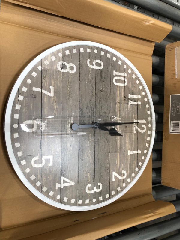 Photo 2 of FirsTime Co. 20 Arlo Gray Wall Clock, Light