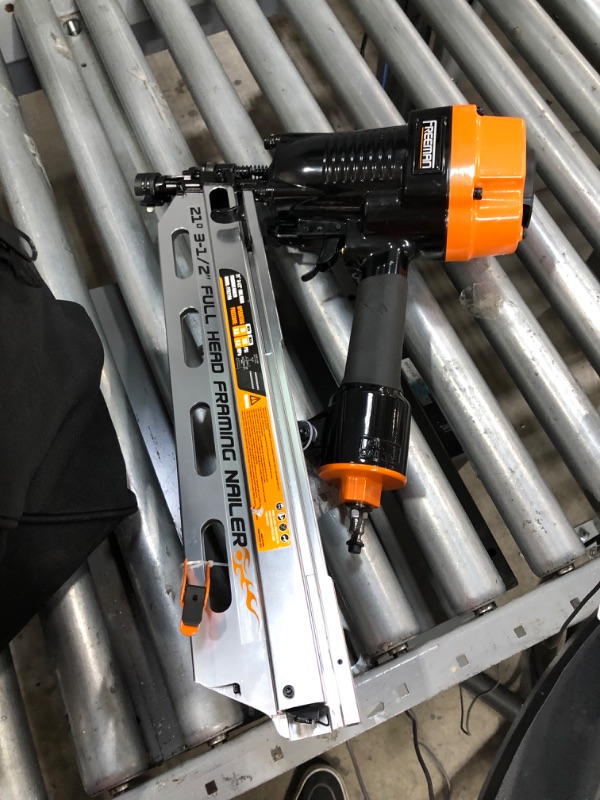 Photo 1 of Freeman P4FRFNCB Pneumatic Framing & Finishing Combo Kit with Canvas Bag (4-Piece) Nail Gun Set with Framing Nailer, Finish Nailer, Brad Nailer, and Narrow Crown Stapler
