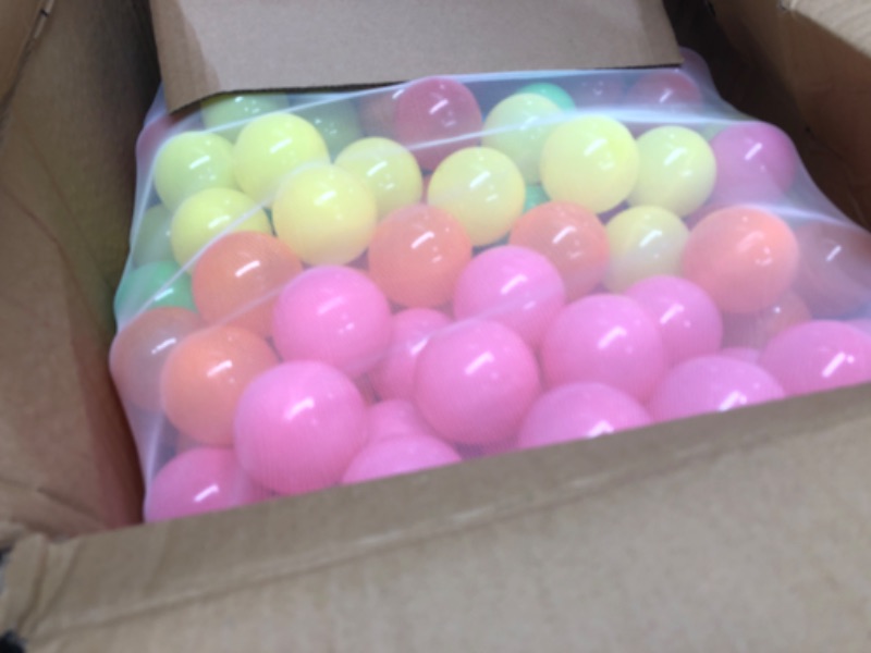 Photo 2 of BalanceFrom 23Inch Phthalate Free BPA Free NonToxic crush Proof Play Balls Pit Balls 6 Bright col