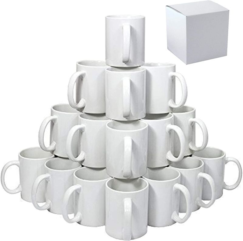 Photo 1 of 15oz Ceramic Sublimation Blank Mugs 24 Case With Gift Boxes
