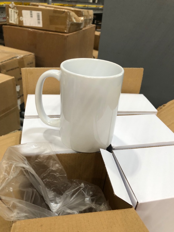 Photo 2 of 15oz Ceramic Sublimation Blank Mugs 24 Case With Gift Boxes
