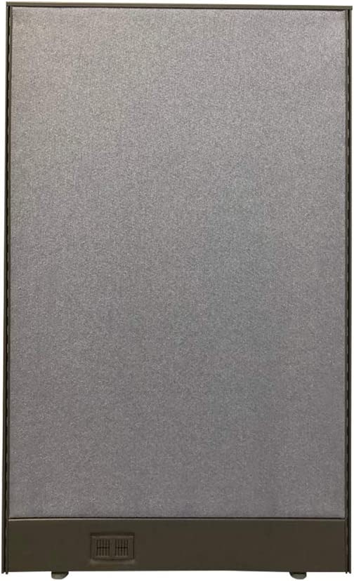 Photo 1 of ROAZ Office Partition, Connecting Post & End Cover, Office Divider, Screen Divider, Privacy Wall, Aluminum Frame with Fabric Panel Upholstered, 30 X 1.8 X 48inch