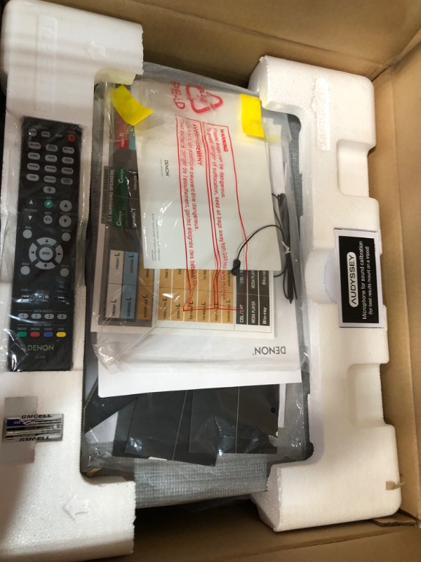 Photo 2 of ***PARTS ONLY*** Denon AVR-S760H 7.2-Channel Home Theater AV Receiver 8K Video Ultra HD 4K/120 - (2021 Model) + Wacky Jacky Cleaning Cloth