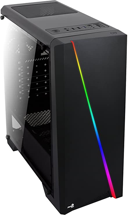 Photo 1 of AeroCool Cylon RGB Mid Tower with Acrylic Side window, Black
