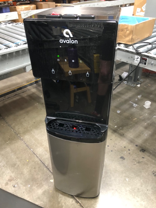 Photo 1 of Avalon Bottom Loading Water Cooler Dispenser with BioGuard- 3 Temperature Settings- UL/Energy Star Approved- Bottled (POWERS ON. SIGNS OF USE)