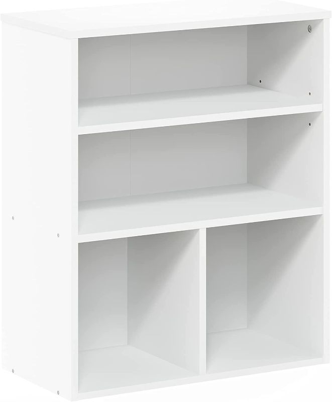 Photo 3 of Furinno Pasir 3 Tier Display Bookcase, White