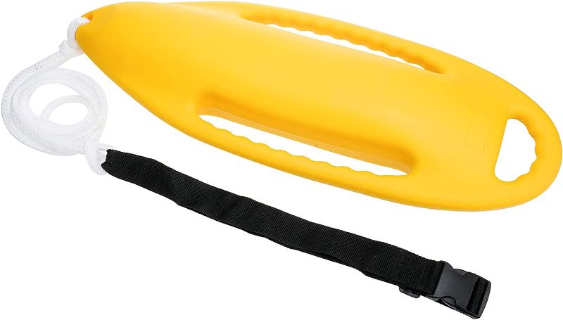 Photo 1 of *RED*NovelBee 3 Handle Rescue Can Swimming Float Rescue Buoy 150N for Water Life Saving Safe Swim Training Swim Buoy Safety Float with Adjustable Waist Belt
