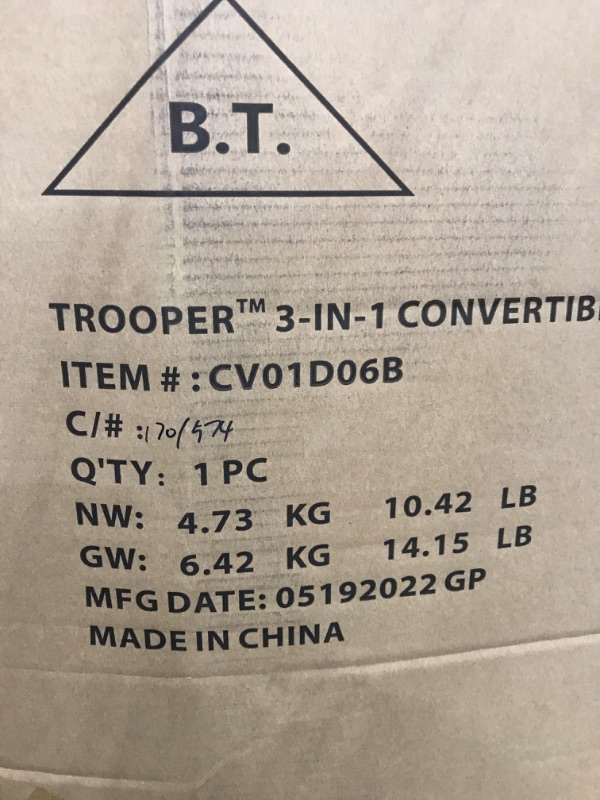 Photo 1 of Baby Trend Trooper 3-in-1 Convertible Car Seat
