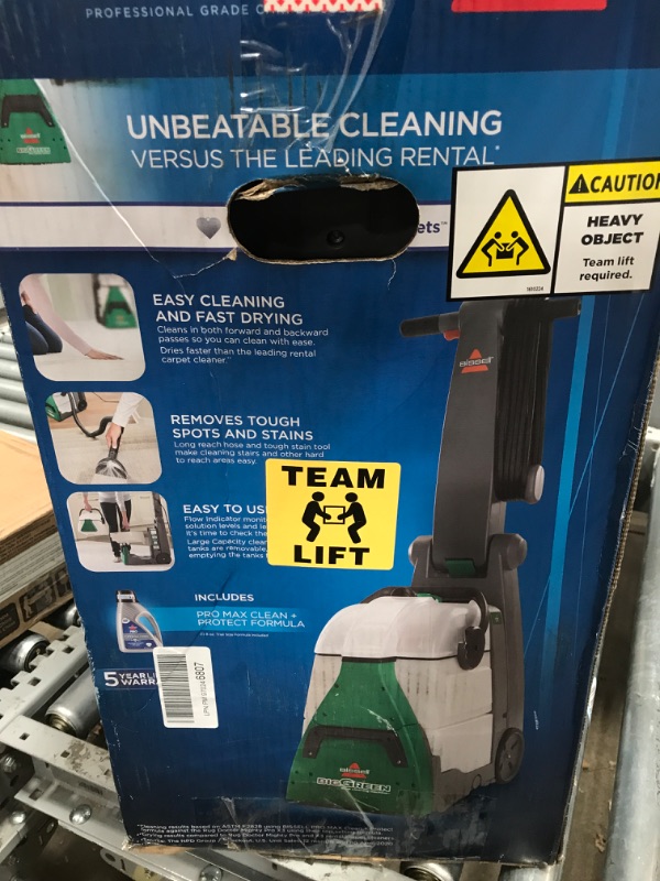 Photo 3 of Bissell Big Green Professional Carpet Cleaner Machine, 86T3