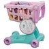 Photo 1 of Battat Play Circle by Battat Pink Shopping Day Grocery Cart Toy Shopping Cart wi...