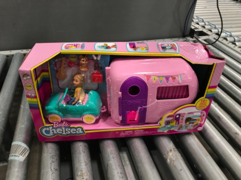 Photo 2 of ?Barbie Toys, Camper Playset with Chelsea Doll and Accessories Including Puppy, Car, Camper and More???
