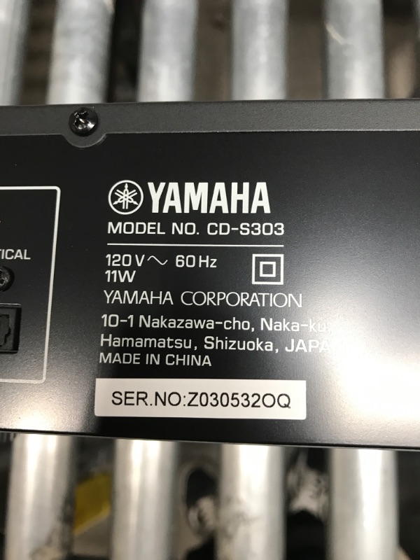 Photo 3 of Yamaha CD-S303 Single CD Player, Black
