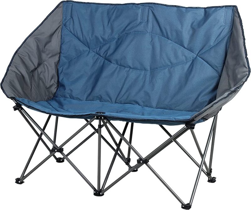 Photo 1 of ALPHA CAMP Camping Chair Double Folding Chair Oversized Loveseat Chair Heavy Duty Support 450 LBS Oversized Steel Frame for Outdoor
