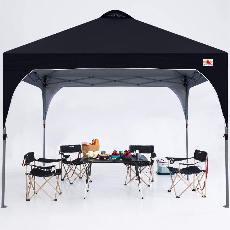 Photo 1 of ABCCANOPY Outdoor Pop up Canopy Tent 10x10 Camping Sun Shelter-Series, Black
