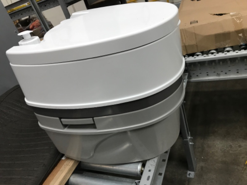 Photo 3 of OPENED
Camco 41544 Premium Portable Travel Toilet With Three Directional Flush And 5.3