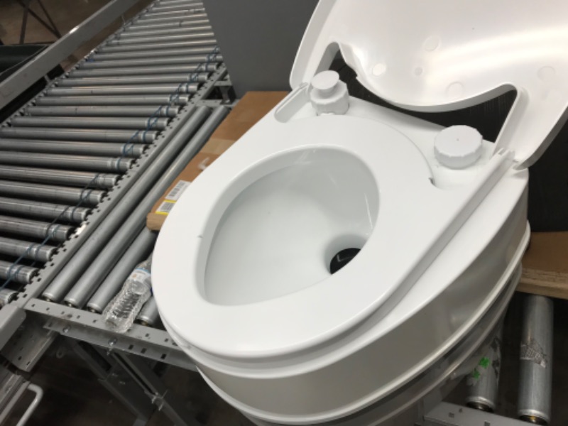 Photo 2 of OPENED
Camco 41544 Premium Portable Travel Toilet With Three Directional Flush And 5.3