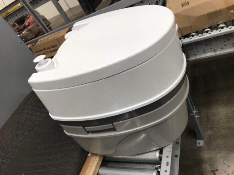 Photo 4 of OPENED
Camco 41544 Premium Portable Travel Toilet With Three Directional Flush And 5.3