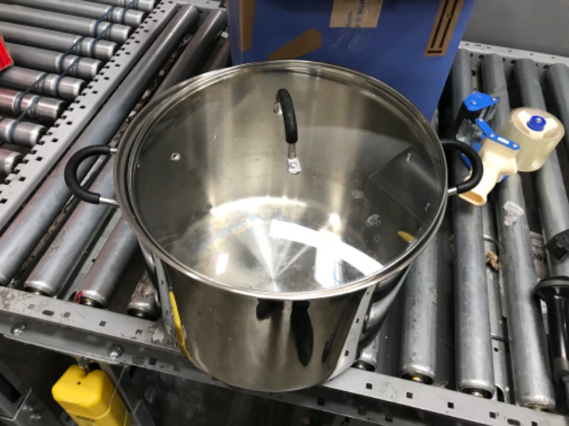 Photo 1 of Cook N Home Stainless Steel Saucepot with Lid 20-Quart Stockpot Qt Silver