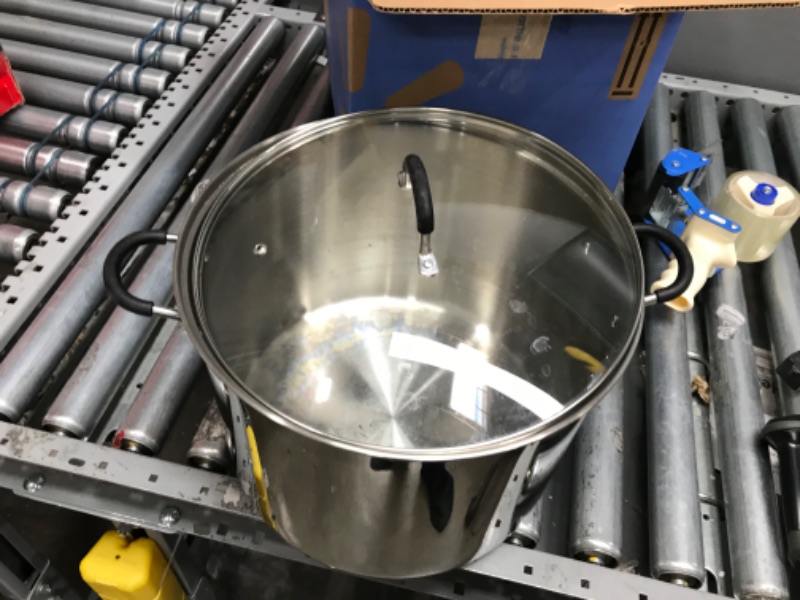 Photo 1 of Cook N Home Stainless Steel Saucepot with Lid 20-Quart Stockpot Qt Silver