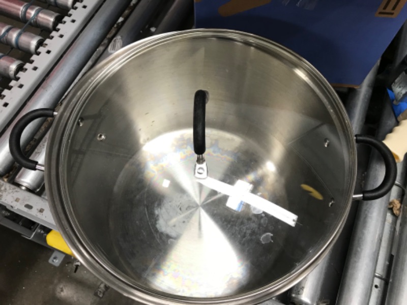 Photo 1 of Cook N Home Stainless Steel Saucepot with Lid 20-Quart Stockpot Qt Silver