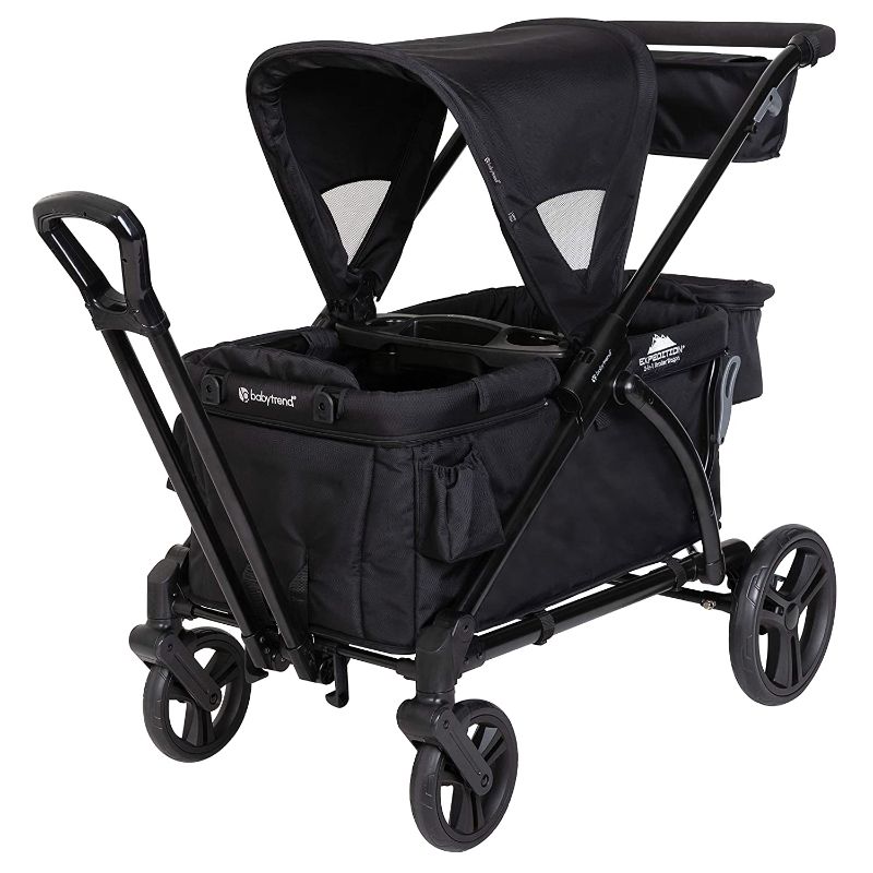 Photo 1 of Baby Trend Expedition 2-in-1 Stroller Wagon PLUS, Ultra Black
