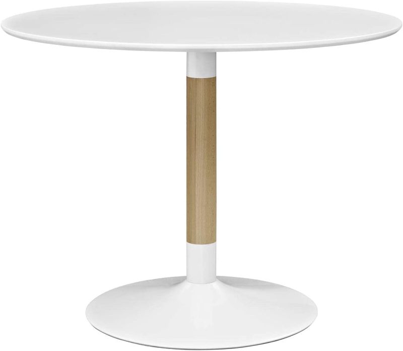 Photo 1 of ***INCOMPLETE*** Modway Whirl 40" Contemporary Modern Round Kitchen and Dining Table in White
