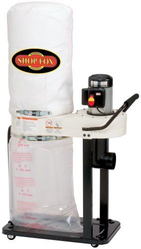 Photo 1 of "Shop Fox W1727 1 Hp 800 Cfm Portable Dust Collector 9" Balanced Steel Impeller"
