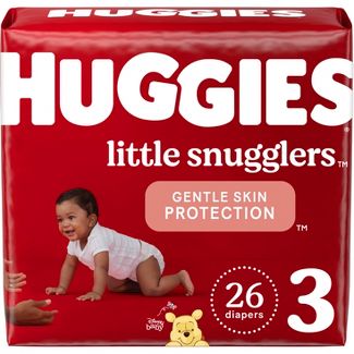 Photo 1 of Huggies Little Snugglers Baby Diapers –Size 3 16-28 Lbs 26 Count 
