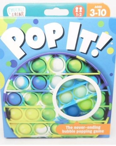 Photo 1 of 5 Chuckle & Roar Pop It! Blue-Green Tie Dye Bubble Popping Sensory Game,