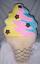 Photo 1 of 2 Scoops Sparkly Cone Fleece and Glitter Plush 16"H New
