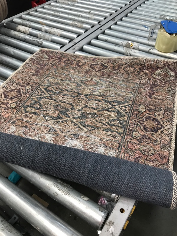 Photo 1 of Amber Lewis x Loloi Georgie Collection GER-07 Moss / Salmon 2'3" x 3'9" Accent Rug
