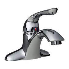 Photo 1 of 4 in. Centerset Single-Handle Bathroom Faucet in Chrome
