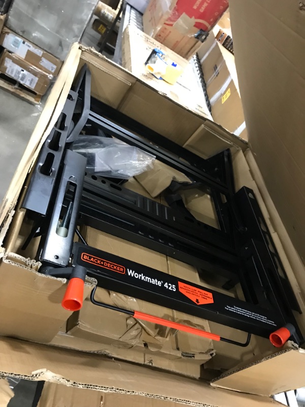 Photo 1 of (DAMAGE)BLACK+DECKER Workmate Portable Workbench, 425-to-550-Pound Capacity (WM425)
**DAMAGED SHOWN IN IMAGES**
