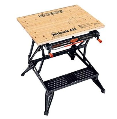 Photo 1 of (DAMAGE)BLACK+DECKER Workmate Portable Workbench, 425-to-550-Pound Capacity (WM425)
**DAMAGED SHOWN IN IMAGES**
