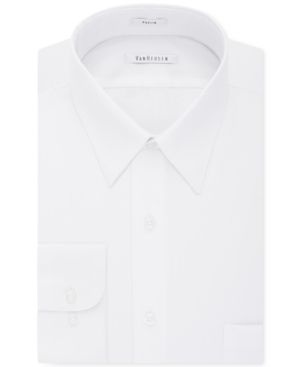 Photo 1 of Van Heusen Men's Classic-Fit Poplin Dress Shirt - White
Size: 16
