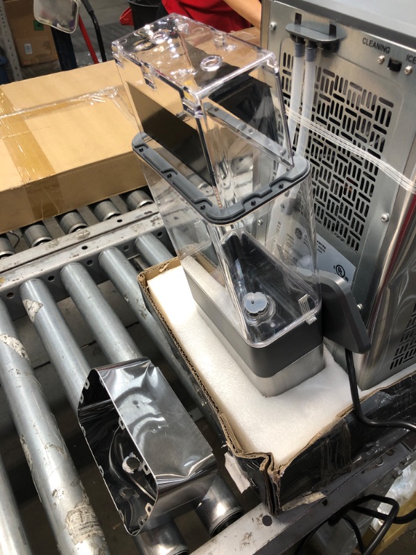 Photo 1 of (DENTED MAKER/SIDE TANK; DAMAGED SIDE TANK) GE Profile Opal | Countertop Nugget Ice Maker with Side Tank | Portable Ice Machine Makes up to 24 lbs. of Ice Per Day | Stainless Steel Finish