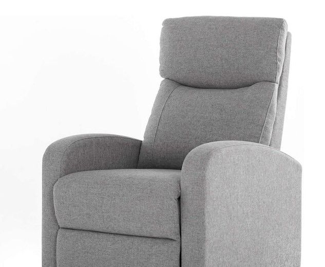 Photo 1 of (STOCK PIC INACCURATELY REFLECTS ACTUAL PRODUCT COLOR) Gray Living Room Chair Recliner Chair for Bedroom Massage Recliner Sofa Chair Home Theater Seating Recliner Leather
