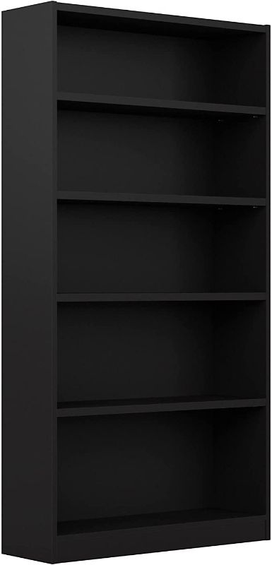Photo 1 of (INCOMPLETE; NOT FUNCTIONAL; BOX3O3; REQUIRES BOX1,2 FOR COMPLETION) Bush Furniture Universal Tall 5 Shelf Bookcase, Black
