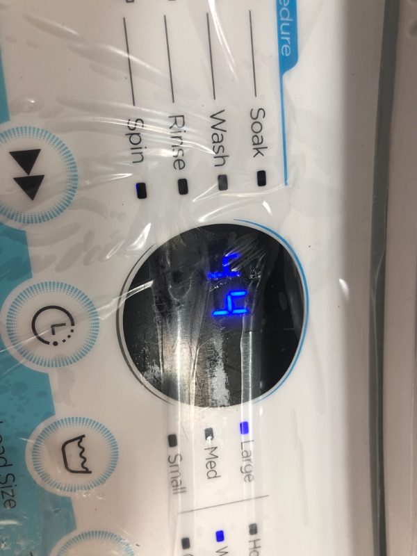 Photo 9 of (DENTED FRONT) COMFEE’ Washing Machine 2.0 Cu.ft LED Portable Washing Machine and Washer Lavadora Portátil Compact Laundry, 6 Modes, Energy Saving, Child Lock for RV, Dorm, Apartment Ivory White
