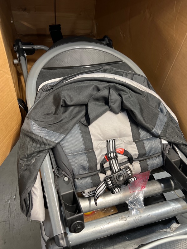 Photo 2 of Graco FastAction Fold Jogger Travel System | Includes the FastAction Fold Jogging Stroller and SnugRide 35 Infant Car Seat, Gotham