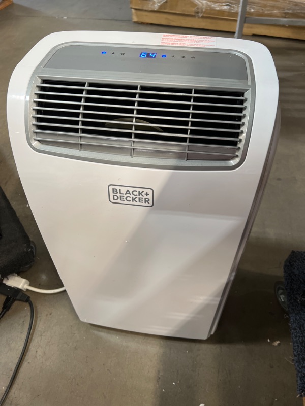 Photo 2 of BLACK+DECKER 8,000 BTU Portable Air Conditioner with Remote Control, White
