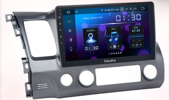 Photo 1 of Dasaita MAX11 Honda Civic 2007 2008 2009 2010 2011 Car Stereo 10.2 Inch Carplay Android Auto PX6 4G+64G Android11 1280*720 DSP AHD Radio
