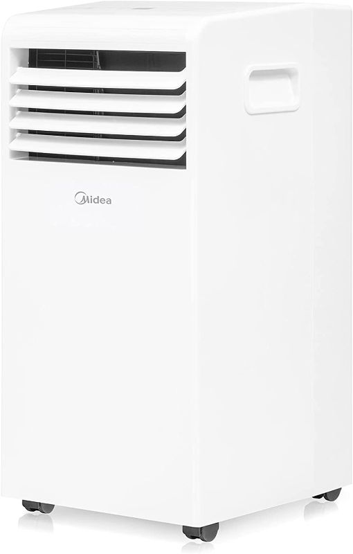 Photo 1 of Midea 6,000 BTU ASHRAE (5,000 BTU SACC) Portable Air Conditioner, Cools up to 150 Sq. Ft., Works as Dehumidifier & Fan, Remote Control & Window Kit Included
